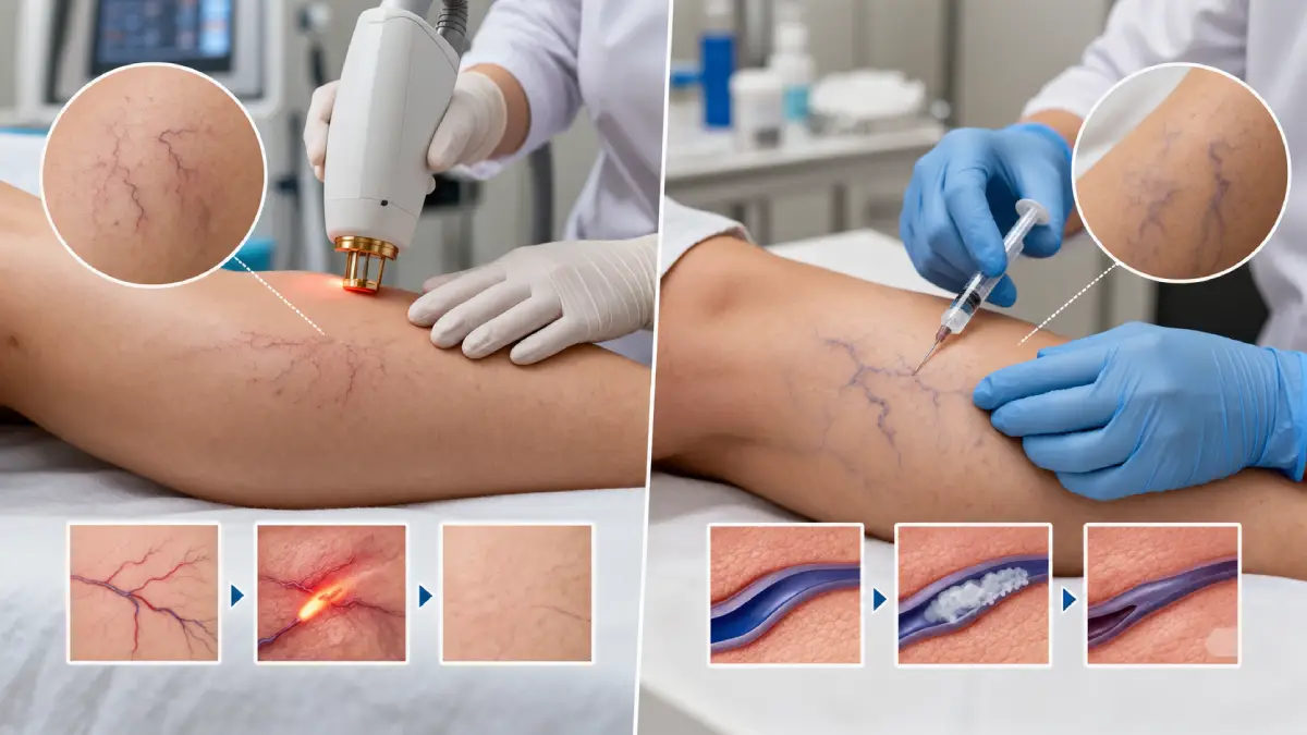 Vascular Laser Treatment vs. Sclerotherapy_ Which Is Better for Visible Veins_ _Soleil Medical Spa
